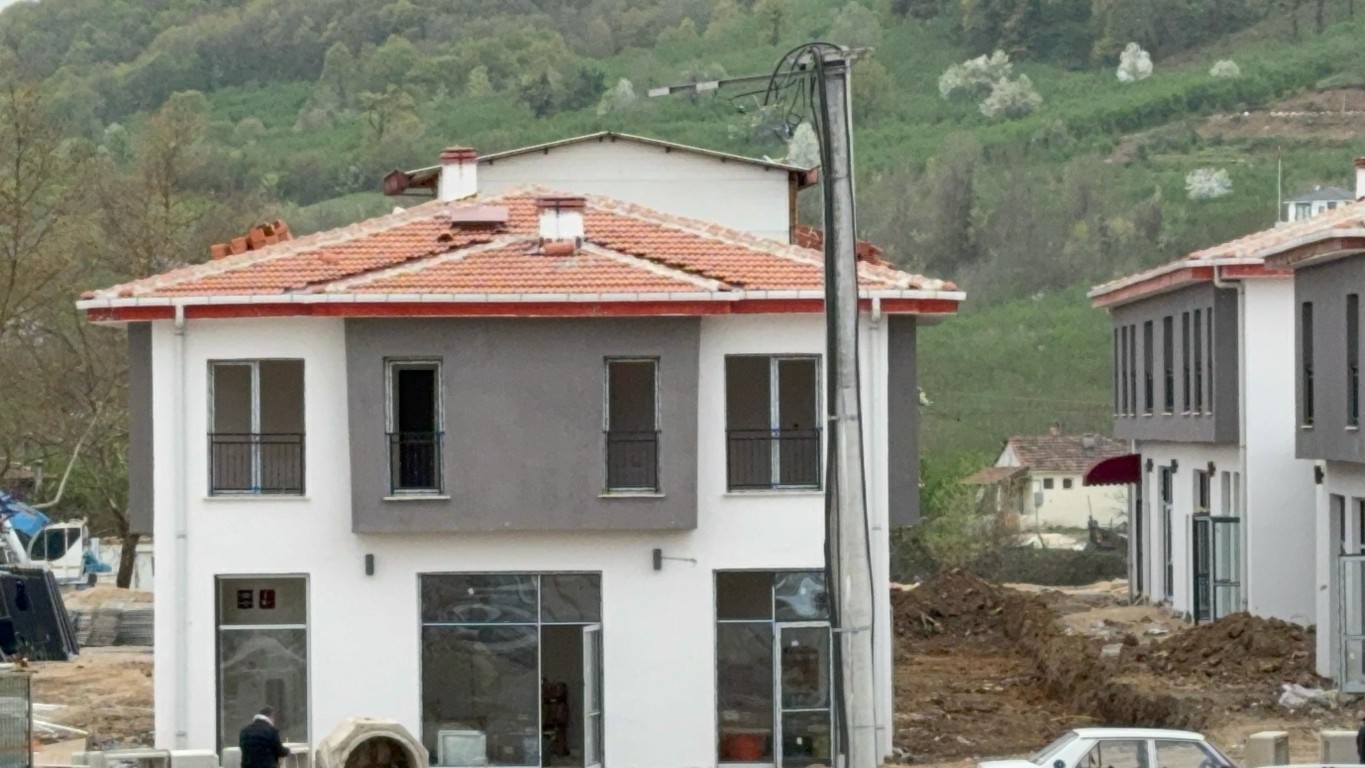 Düzce'nin Çilim İlçesinde kentsel dönüşüm tamamlanmak üzere