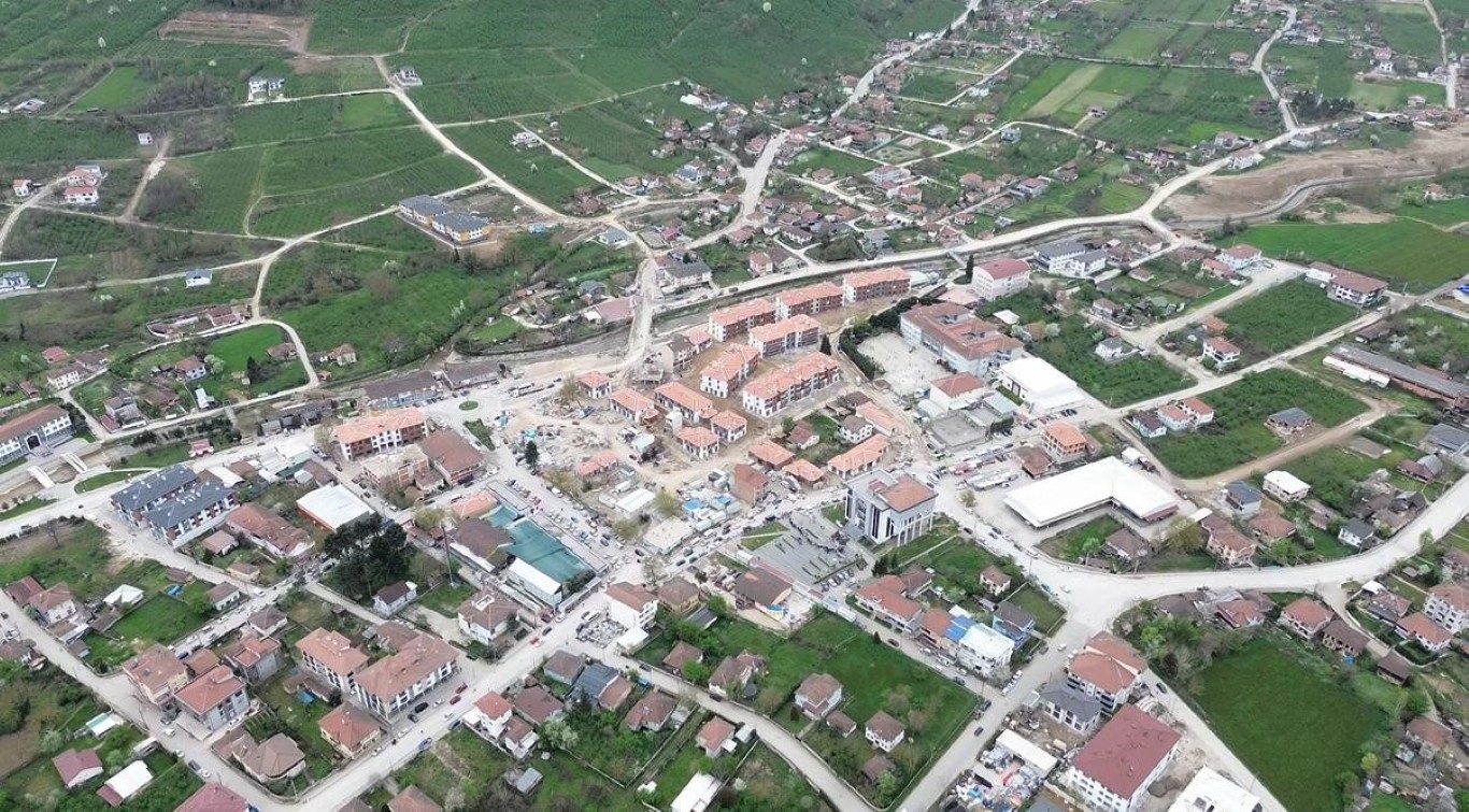 Düzce'nin Çilim İlçesinde kentsel dönüşüm tamamlanmak üzere