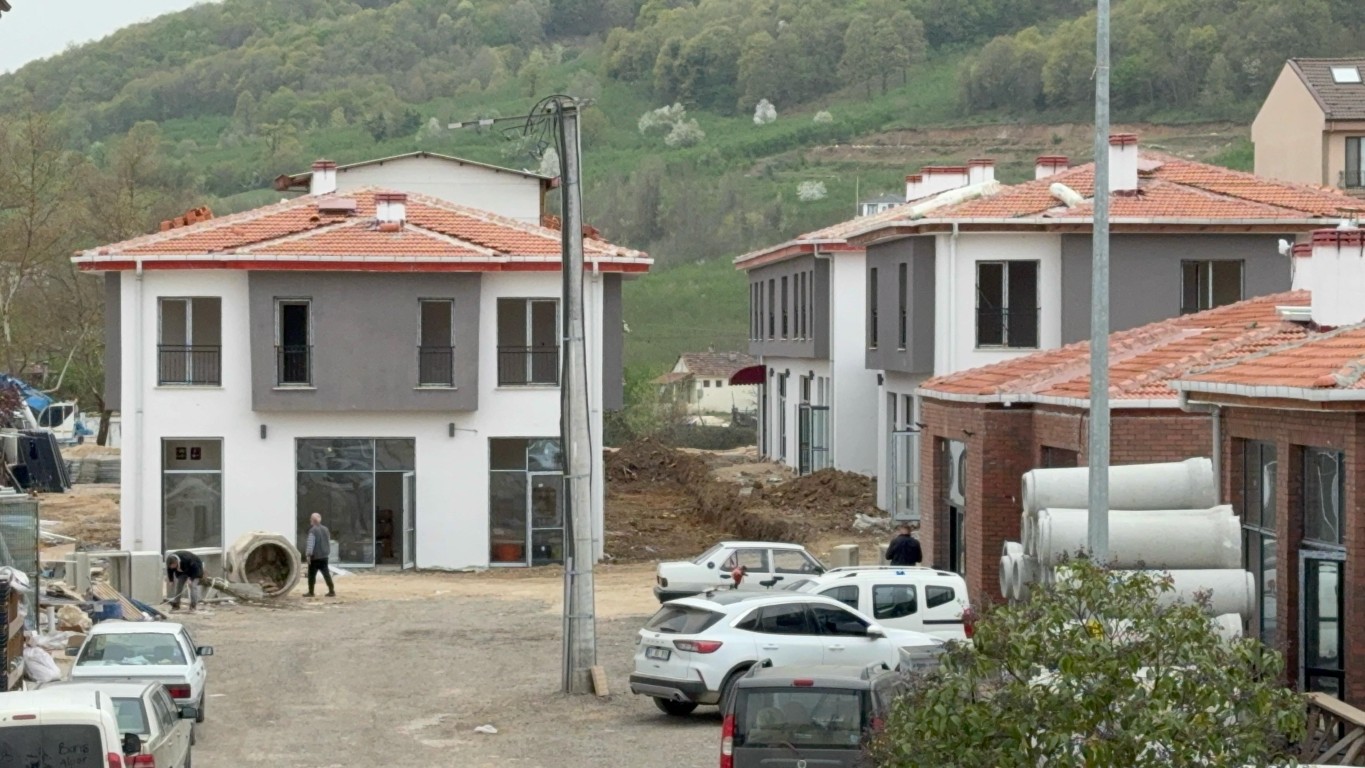 Düzce'nin Çilim İlçesinde kentsel dönüşüm tamamlanmak üzere