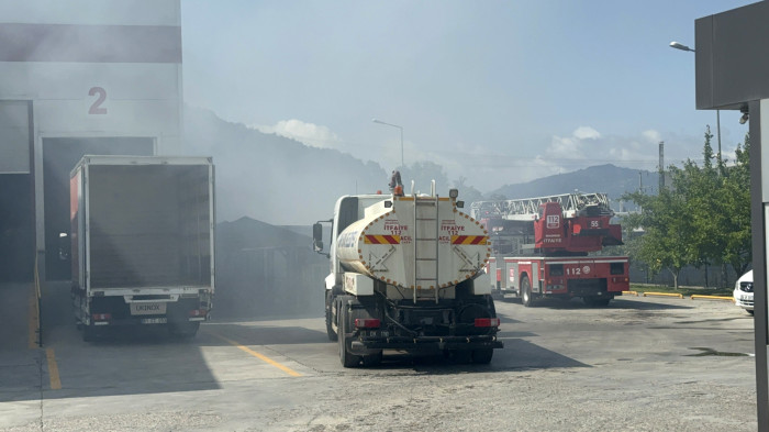Mobilya üretimi yapan fabrikada yangın çıktı