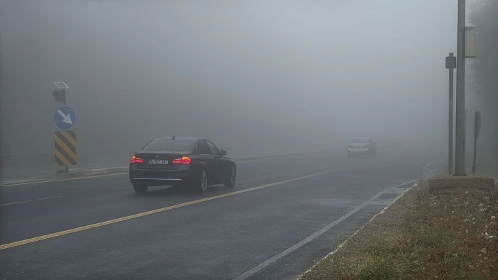 Bolu Dağı’nda sis etkili oluyor: Görüş mesafesi 25 metre