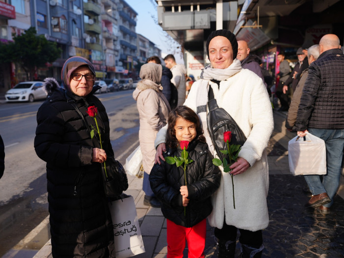 Şoförlere sürpriz kutlama