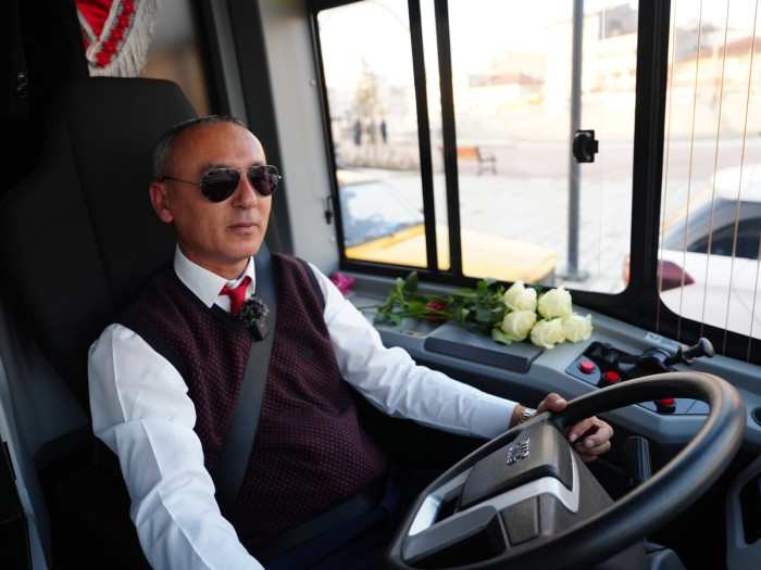 Şoförlere sürpriz kutlama