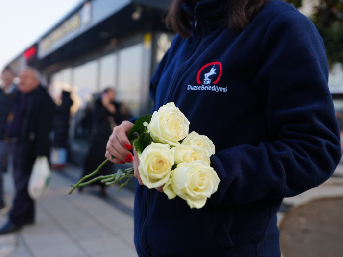 Şoförlere sürpriz kutlama