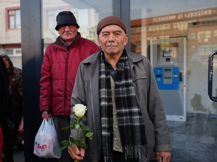 Şoförlere sürpriz kutlama