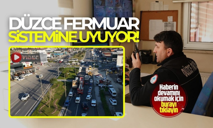 Düzce'de Sürücüler, fermuar sistemi ile yaşama yol verdi