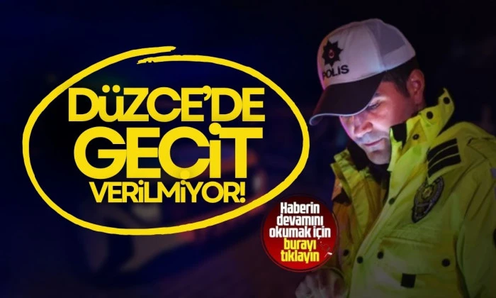 Sürücülere geçit verilmiyor