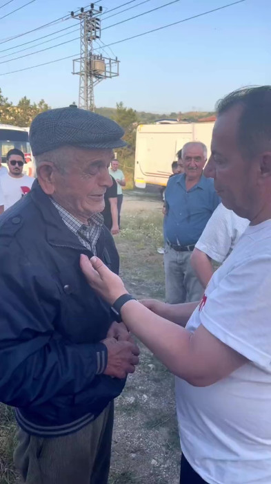 Tanju Özcan’a duygulandıran destek
