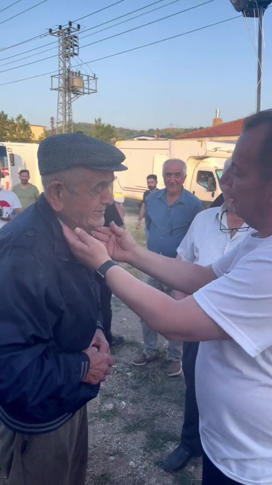 Tanju Özcan’a duygulandıran destek