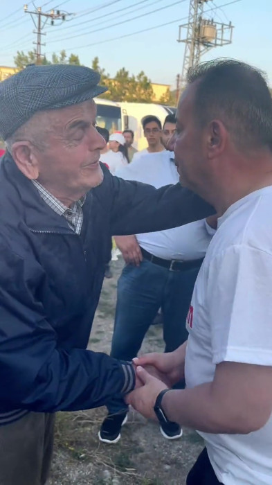 Tanju Özcan’a duygulandıran destek