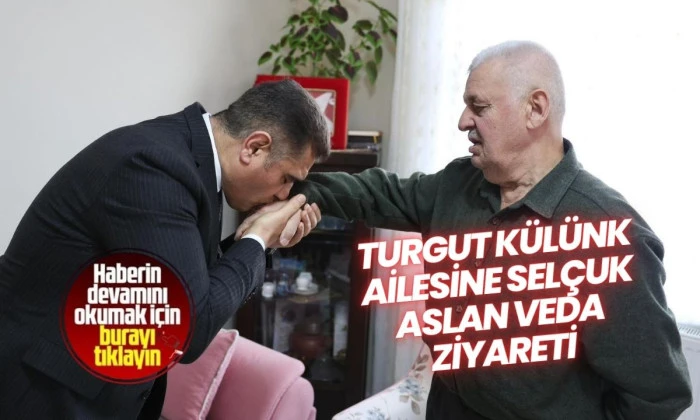 Şehit ailesine veda ziyareti