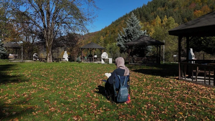 Samandere Şelalesi sonbahar renkleriyle ziyaretçilerini ağırlıyor