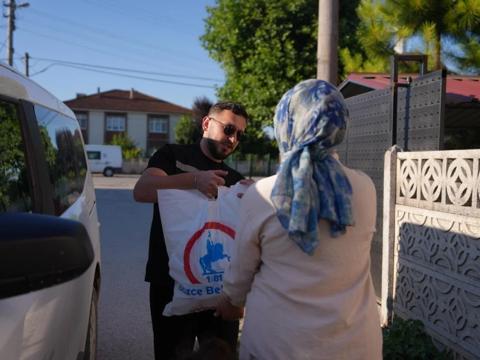 İLK HASADI BAŞKAN &Ouml;ZL&Uuml; YAPTI