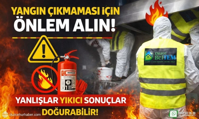 Yangın riskine karşı yılda 3 kez temizlenmesi şart..