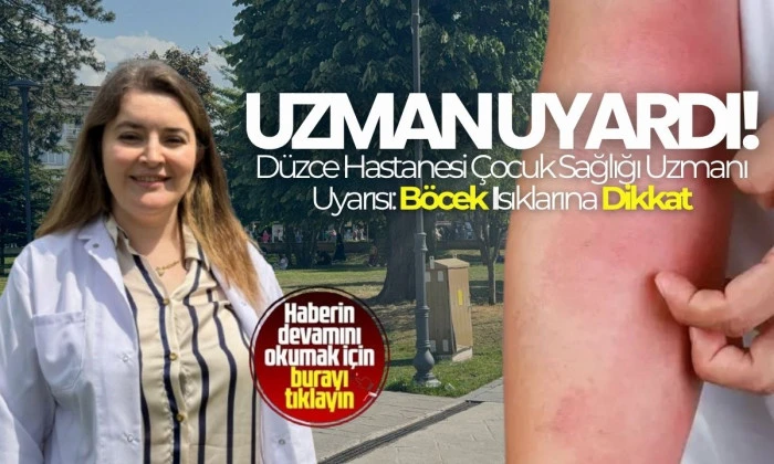 Çocuklarda böcek ısırmalarına dikkat! 