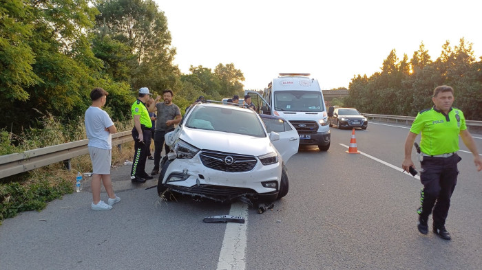 Yola düşen tüp kazaya neden oldu