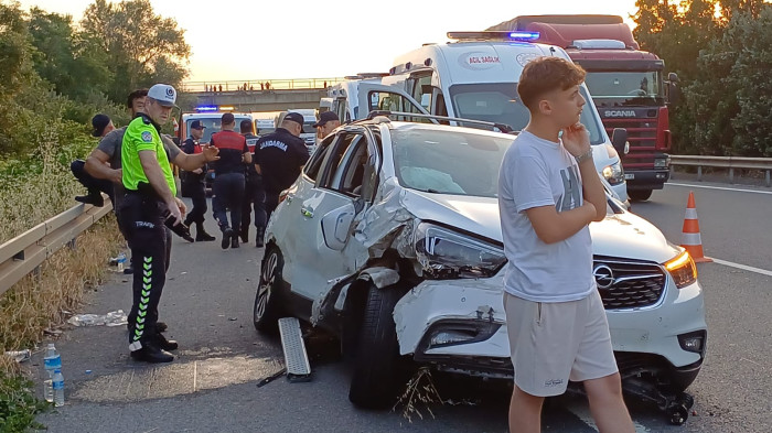 Yola düşen tüp kazaya neden oldu