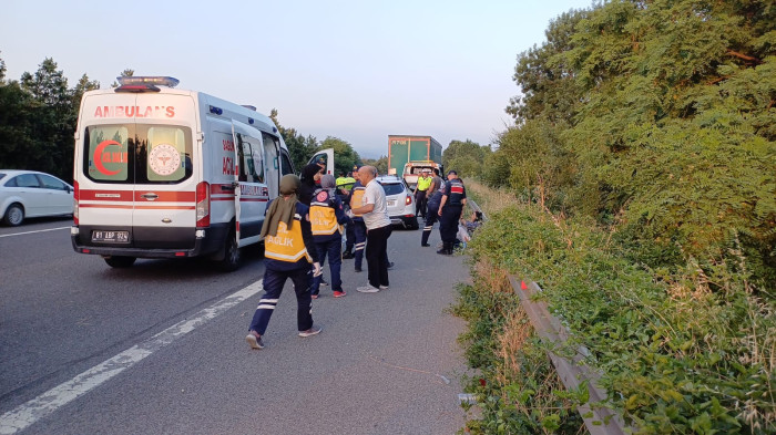Yola düşen tüp kazaya neden oldu