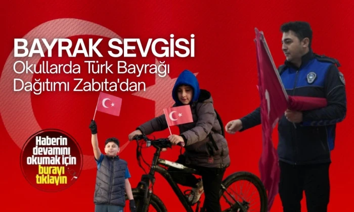 D&uuml;zce'de bayrak sevgisine destek