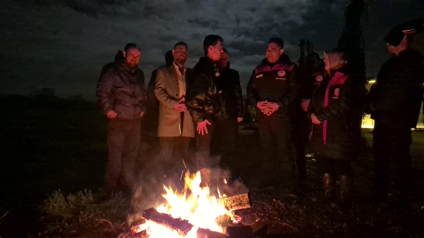 Düzce'de Çiftçiler zirai don nöbetinde