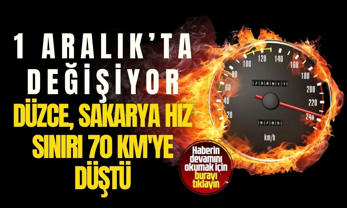 1 Aralık D-100'de Hız Limiti Değişiyor: 70 km