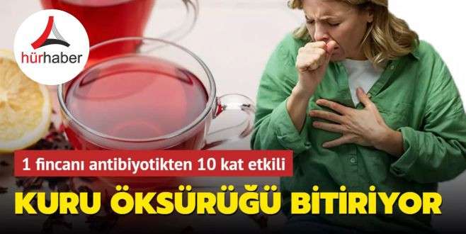 1 fincanı antibiyotikten 10 kat etkili! Kuru öksürüğü bitiriyor
