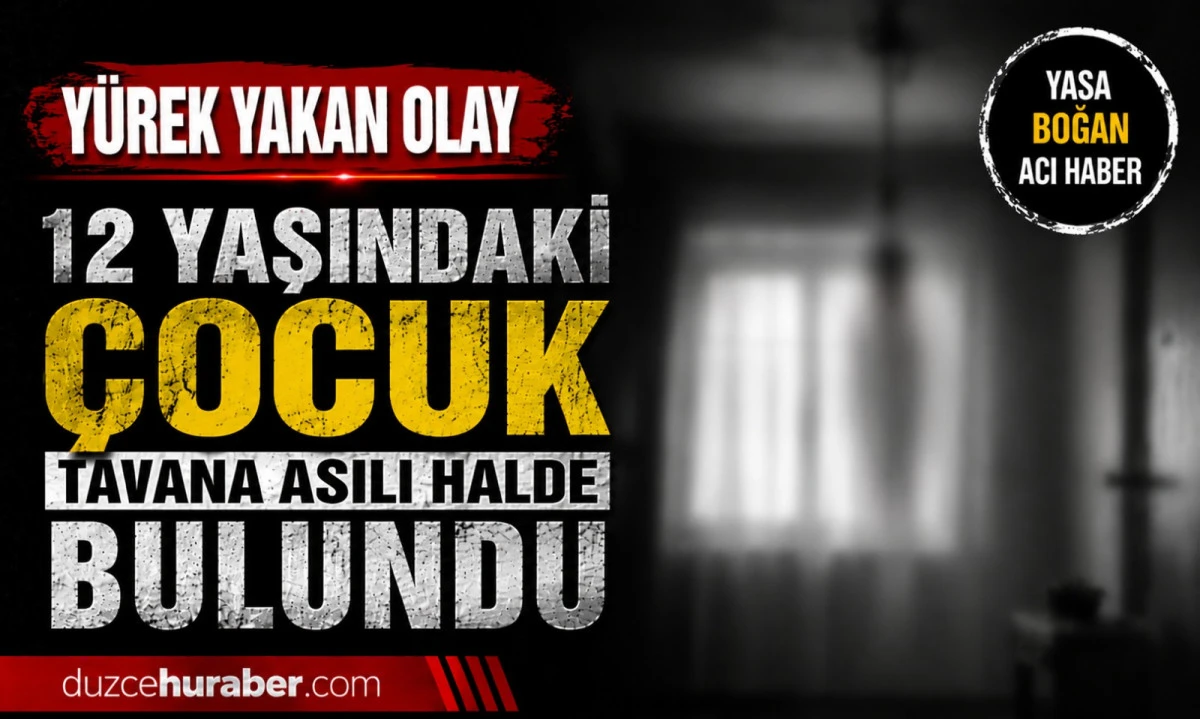 12 yaşındaki &ccedil;ocuk tavana asılı halde bulundu 