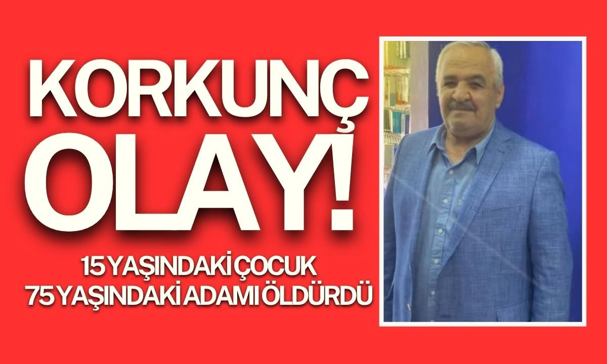 15 yaşındaki çocuk 75 yaşındaki adamı öldürdü 