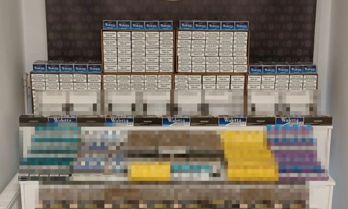 158 Bin Makaronlu Kaçak Sigara Yakalandı