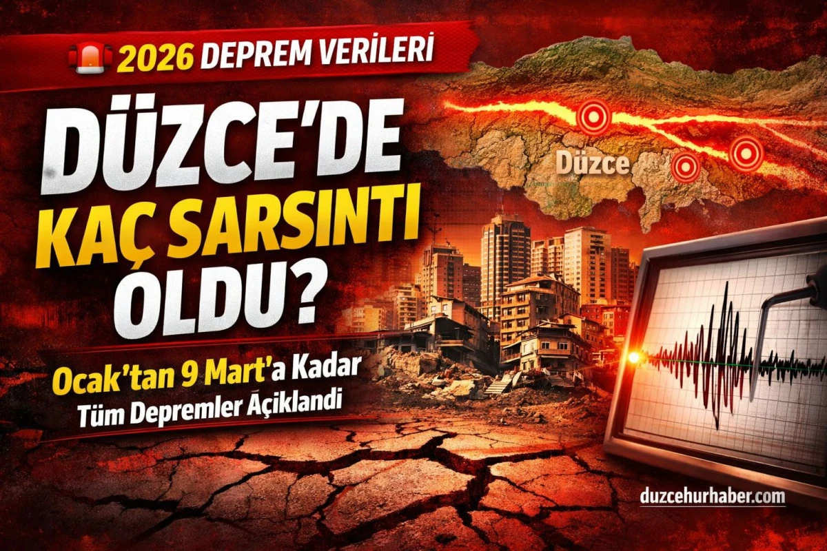 &ldquo;2026&rsquo;nın İlk Aylarında D&uuml;zce&rsquo;de Ka&ccedil; Deprem Oldu? Ocak&ndash;Mart Verileri Ortaya &Ccedil;ıktı&rdquo;