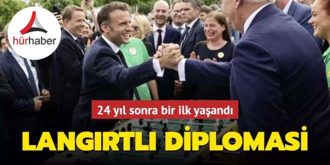 24 yıl sonra bir ilk yaşandı! Macron ve Steinmeier'den langırtlı diplomasi