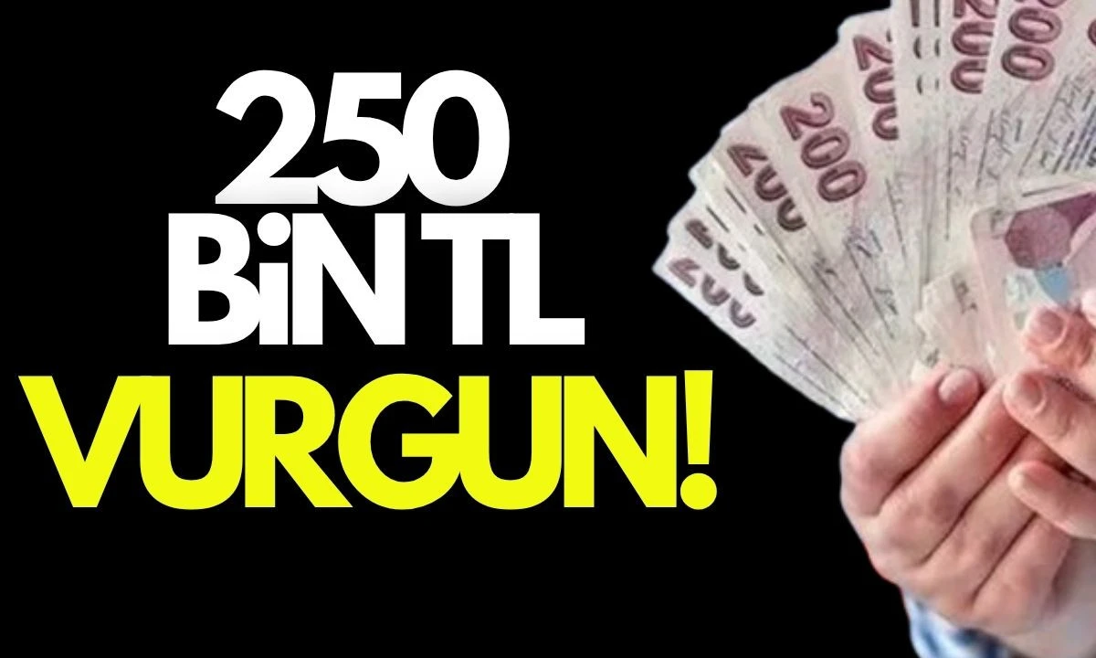 250 bin TL değerinde VURGUN! 