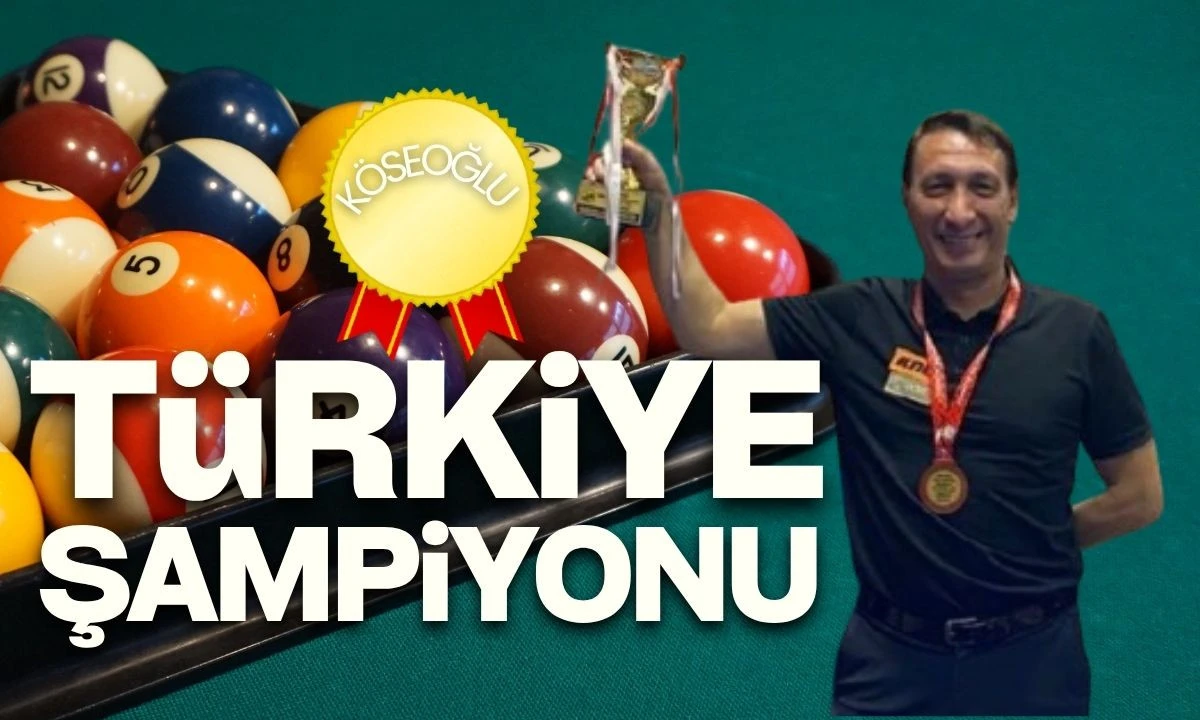 3 Bant Bilardo: Köseoğlu Birinci Sırada
