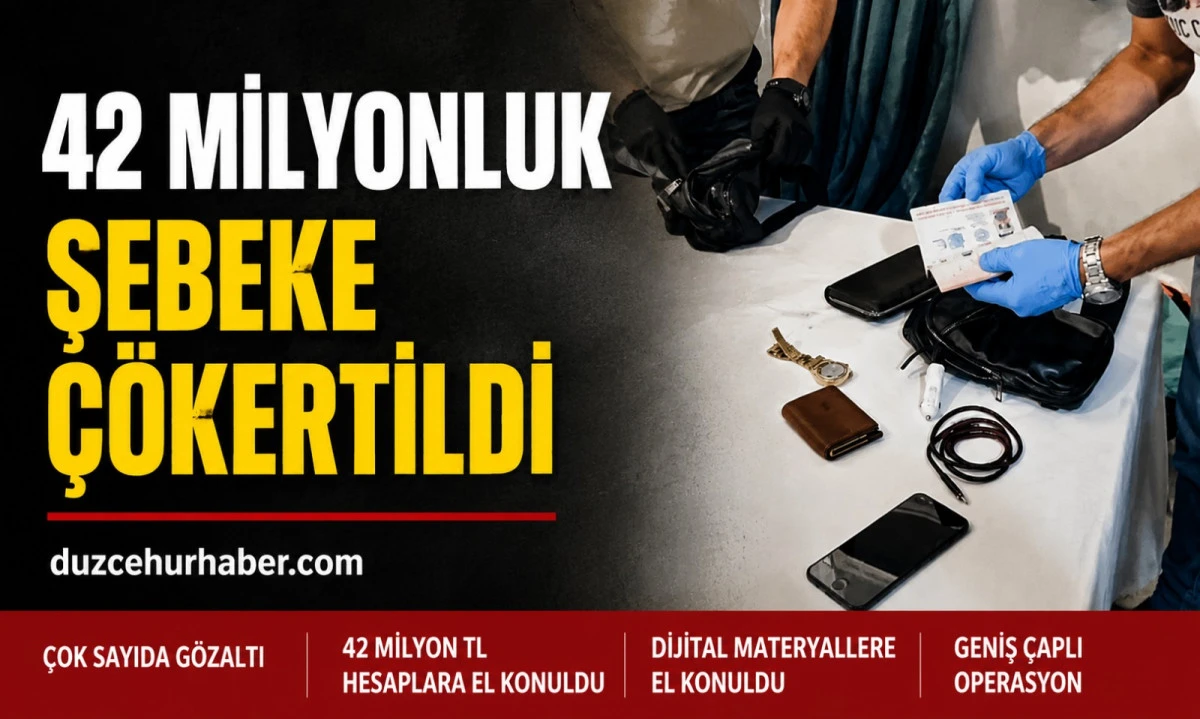 42 Milyonluk Dolandırıcılık Şebekesi &Ccedil;&ouml;kertildi