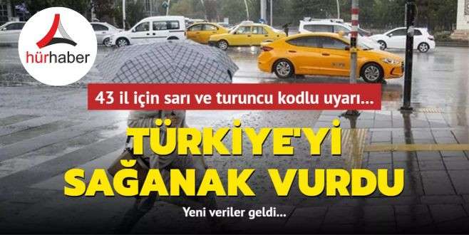 43 il için sarı ve turuncu kodlu uyarısında Düzce'de var... Meteoroloji'den son dakika uyarısı!