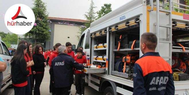 Afet durumunda sahada g&ouml;rev alan ekipleri tanıdılar