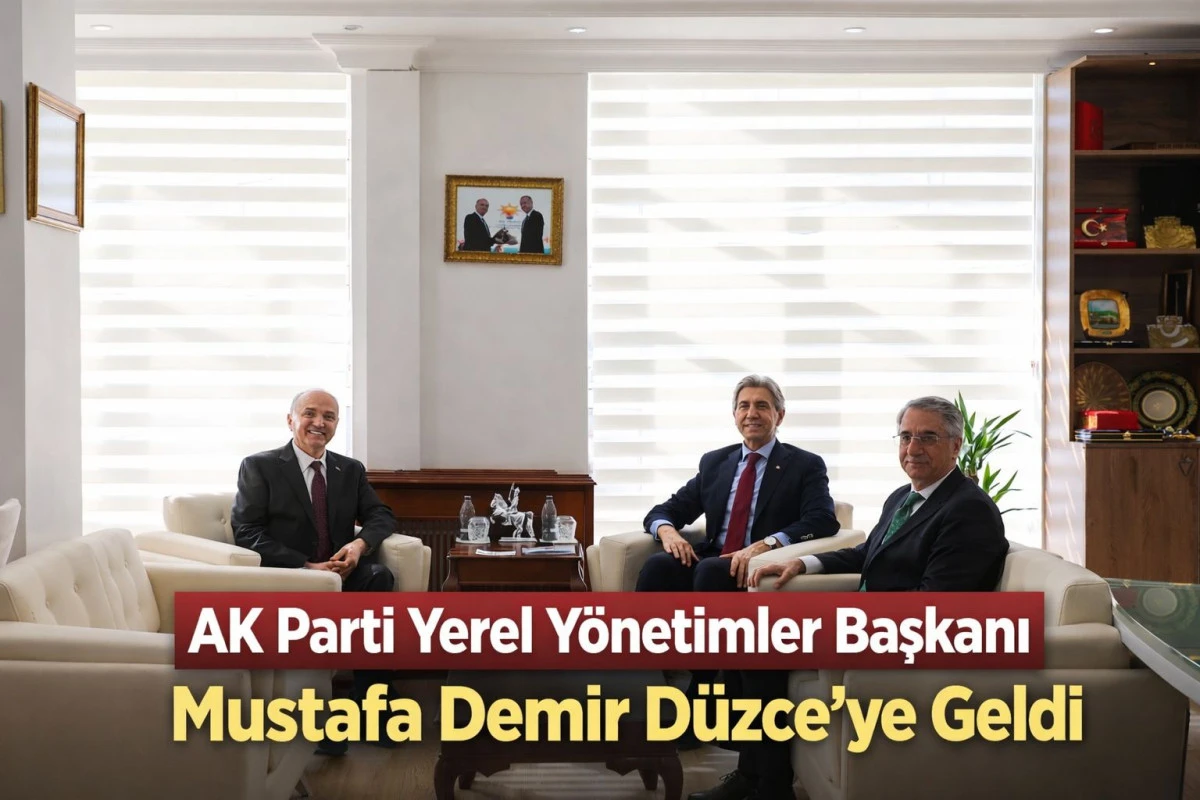 AK Parti Yerel Y&ouml;netimler Başkanı Mustafa Demir D&uuml;zce&rsquo;de! Ramazan Programında Vatandaşlarla Buluştu