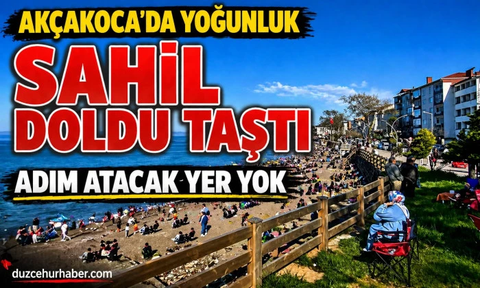 Ak&ccedil;akoca Sahilinde Yoğunluk Oluştu