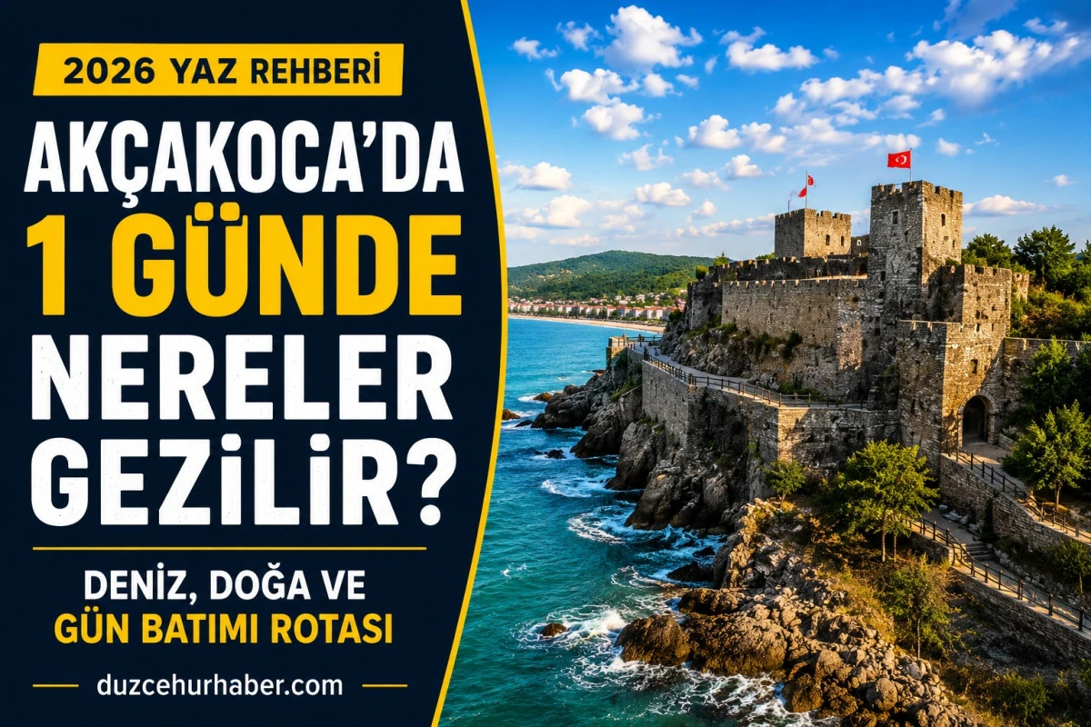 Ak&ccedil;akoca'da Bir G&uuml;nde Nereler Gezilir? 2026 Yazı İ&ccedil;in Tam Rota