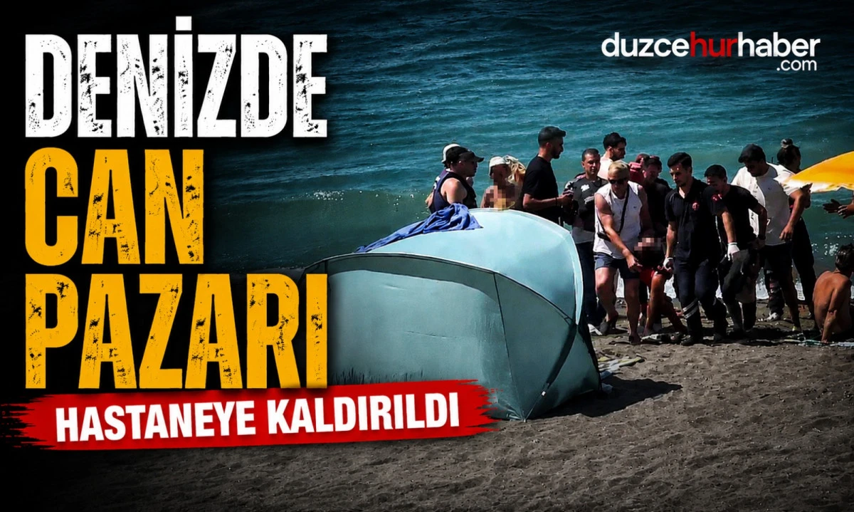 Ak&ccedil;akoca'da Denizde Boğulma Tehlikesi Ge&ccedil;iren Kişi Hastaneye Kaldırıldı