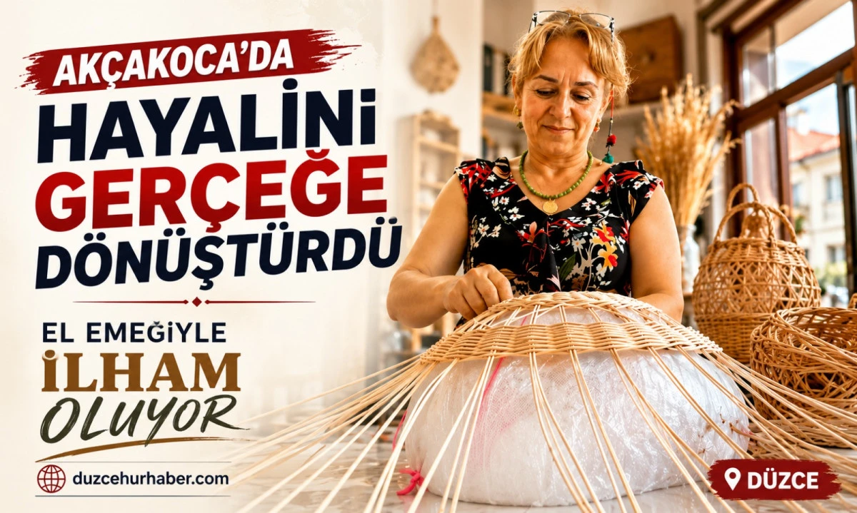 Ak&ccedil;akoca'da Hayalini Ger&ccedil;eğe D&ouml;n&uuml;şt&uuml;rd&uuml;! El Emeğini Mesleğe &Ccedil;evirdi