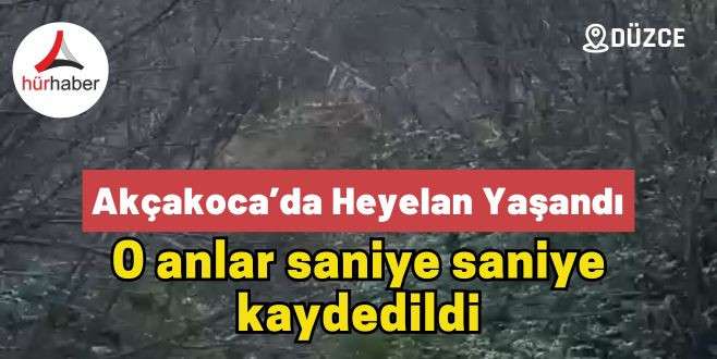 Akçakoca'da heyelandan son anda kurtuldular