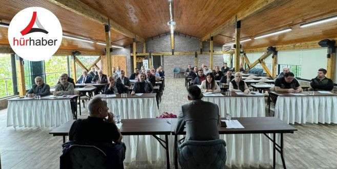 Ak&ccedil;akoca&rsquo;da muhtarlarla orman yangınlarına karşı toplantı