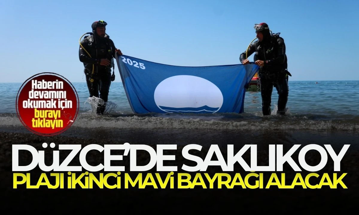 Akçakoca'nın Ceneviz Kalesi Plajı Mavi Bayrak Ödülünü Kutladı
