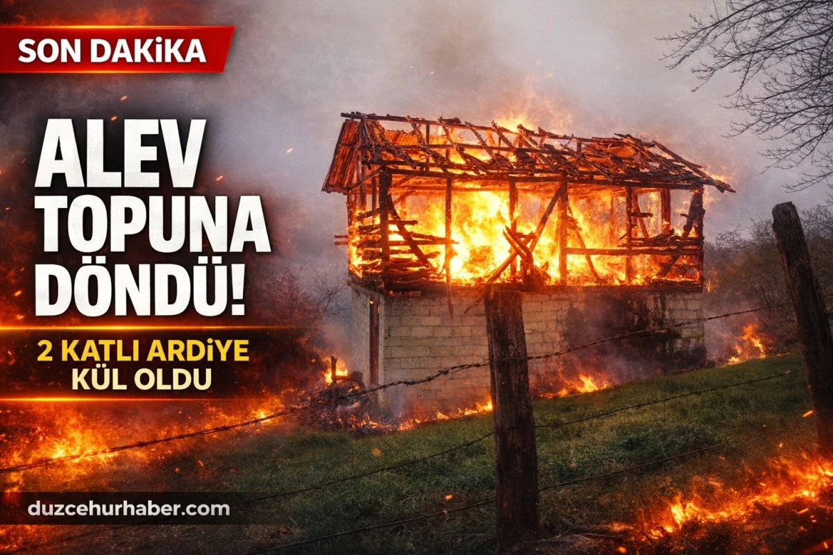 ALEV TOPUNA D&Ouml;ND&Uuml;! 2 KATLI ARDİYE K&Uuml;L OLDU