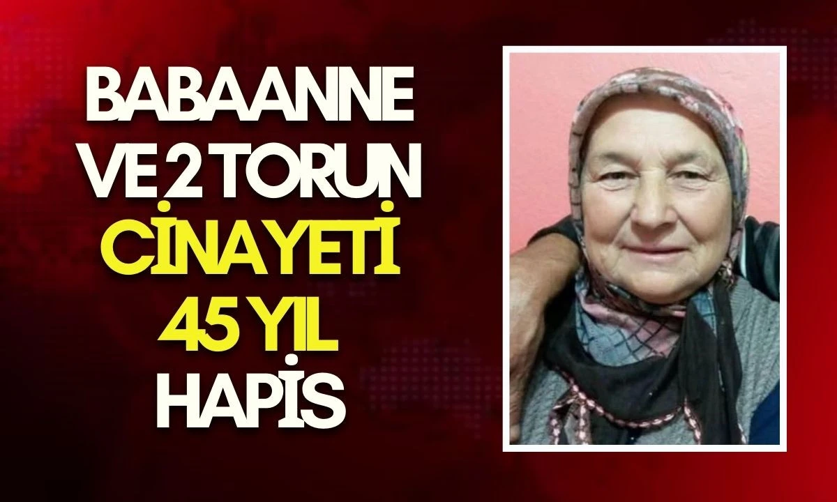 Babaanne ve 2 Torun Cinayeti: 45 Yıl Hapis
