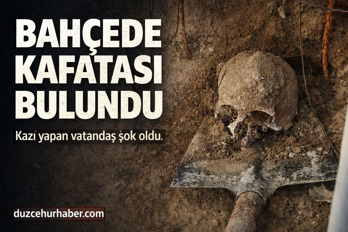 Bah&ccedil;e Kazısında İnsan Kafatası Bulundu! Polis Harekete Ge&ccedil;ti