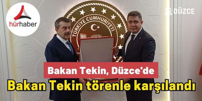 Bakan Yusuf Tekin, Düzce'de