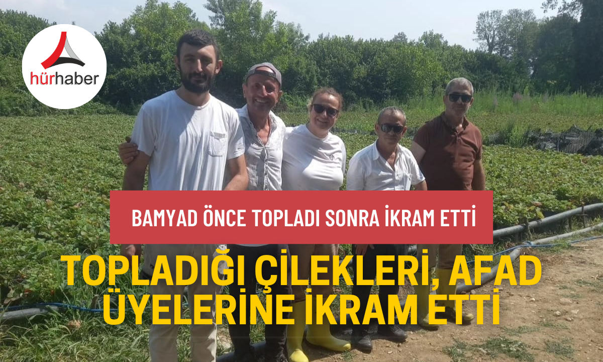 Bamyad önce topladı sonra ikram etti