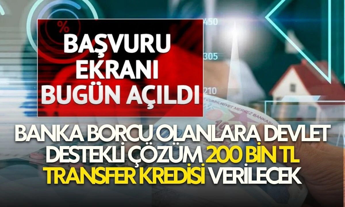 Banka borcu olanlara devlet destekli &ccedil;&ouml;z&uuml;m 